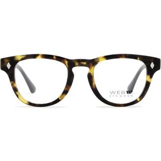 Web Unisex WE5384 052 Optiske stel Acetat Havana Rund Normal