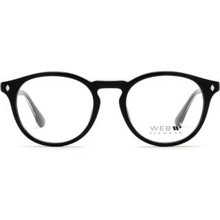 Web Unisex WE5387 5 Optiske stel Acetat Sort Rund Normal