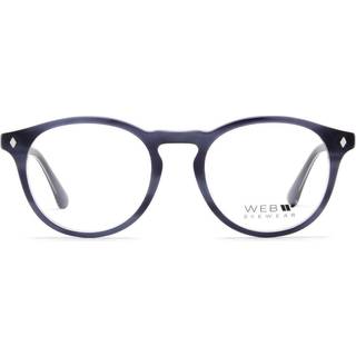 Web Unisex WE5387 92 Optiske stel Acetat Blå Rund Normal