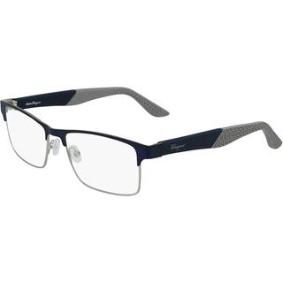 Ferragamo Mand SF2216 422 Optiske stel Metal Blå / Sølv Firkantet