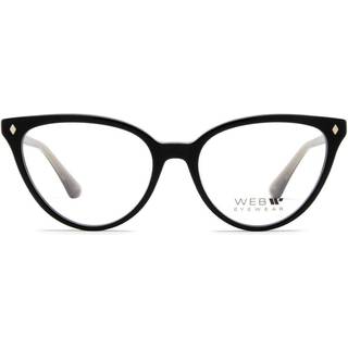 Web Kvinde WE5385 005 Optiske stel Acetat Sort Geometrisk Normal