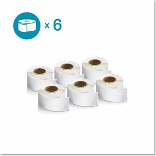 DYMO Autentisk LW -postadresse -etiketter | DYMO-etiketter til etiketskriver-labelprintere (1-1/8 """" X 3-1/2 """") 6 ruller p? 130 (780 i alt)