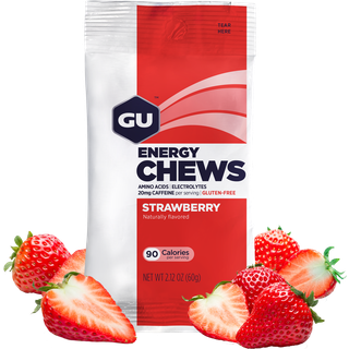 GU Energy Chews Caffeine (Strawberry) Str. Onesize