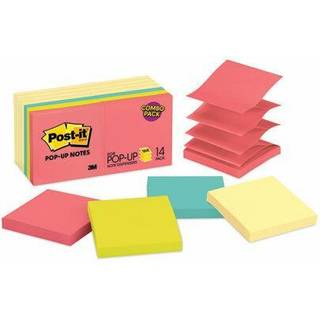 Post-It R33014YWM Original Pop-Up Notes Value Pack 3 X 3 Canary Yellow/Cape Town 100-Sheet