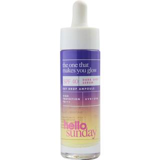 hello sunday the one that makes you glow Ensartet behandling til hud med hyperpigmentering til at behandle mørke pletter SPF 40 30 ml - 30 ml