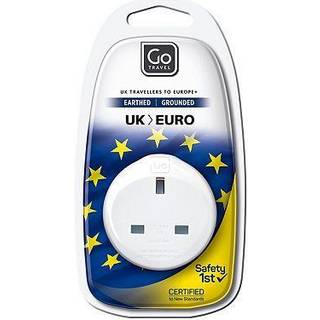 Go Travel Adaptor UK-EU Adaptor - Hvid