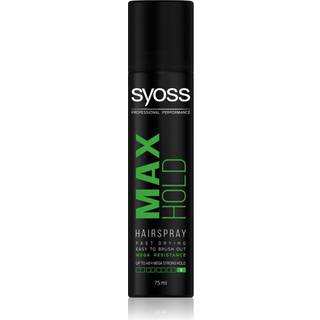 Syoss Max Hold Hårspray Med ekstra stærk fiksering mini 75 ml - 75 ml