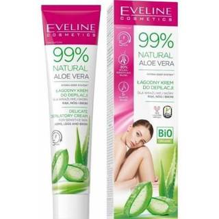 Eveline Cosmetics 99% Natural Aloe Vera Lindrende creme til hårfjerning Bikinilinje og underarm 125 ml - 125 ml