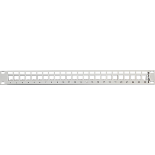 Delock Keystone Patch Panel - 24 port - Grå - 19 tommer