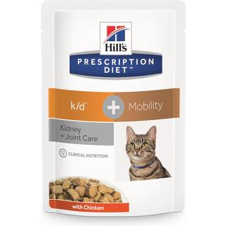 Diætetisk Feline k/d+Mobility kylling 12x85 g