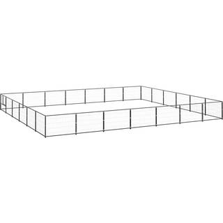 hundeløbegård 42 m² stål sort