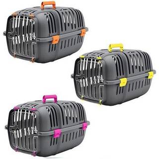 Ferplast Cat & Small Dog Transportkasse - Robust og gennemsigtig med ventilation - 32 x 47 x h 29 cm