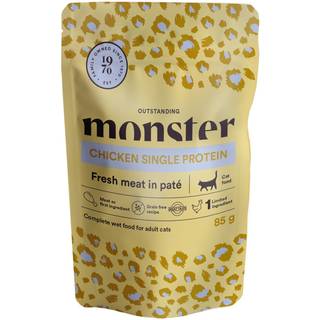Monster Cat Pouches Adult Chicken - 8x85 g