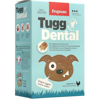Dogman Tugg Dental med kylling - M (17,5 cm) / 28 stk.