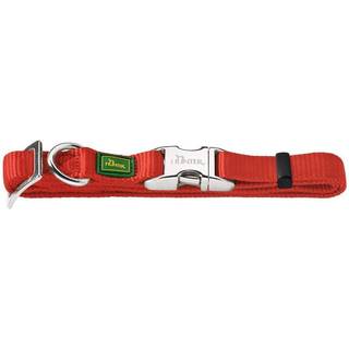 Nylonhalsbånd Alu-Strong Basic M 30-45 cm rød