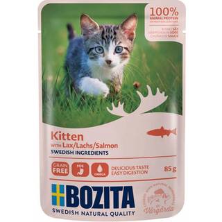 Bozita Kitten Grain Free Laks i sauce 12x85 g