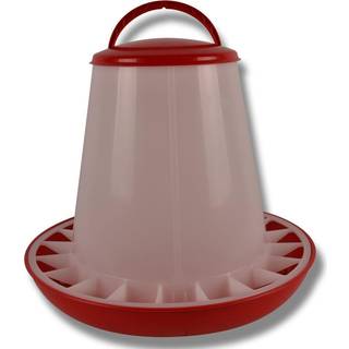 Fodersilo til høns DISKO - Rød - 6kg