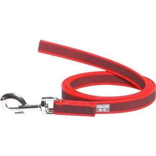 Julius-K9 C&G - Super-grip leash red/grey 20mm/1.8m with handle