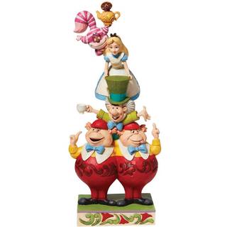 6008997 We're All Mad here -Alice Stacked Figurine - P01622