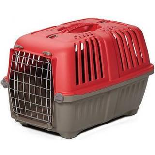 Midwest Homes for Pets Pet Carrier: Hard-sidet hundeholder Cat Carrier Small Animal Carrier in Red | Inde dims 17,91L x 11,5W x 12H & egnet til s