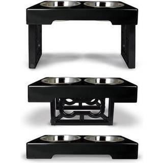 Ourpets matare skällande bistro husdjurskål silver