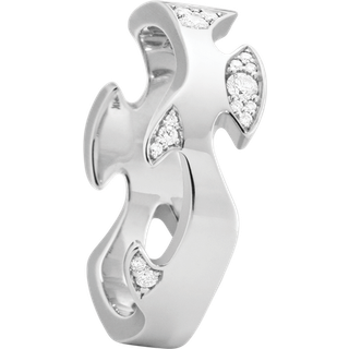 FUSION centerring (str. 48), Georg Jensen, 18 kt. hvidguld