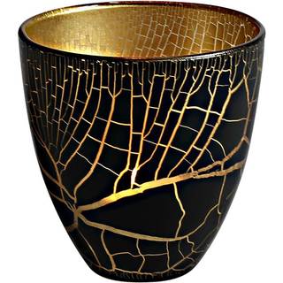 Croco Lyslanterne Sort/Guld - Nybro