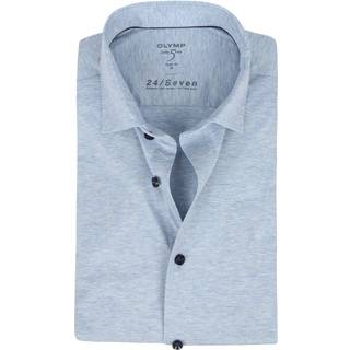 OLYMP Herren Kurzarmhemd blau