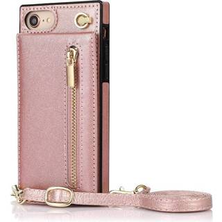 Zipper halskæde etui Apple iPhone 8 - Rose