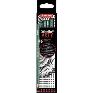 Stabilo Graphite Pencil Othello - Arty - Pack of 6 - Assorterede kvaliteter - 2B B Hb f H 2H