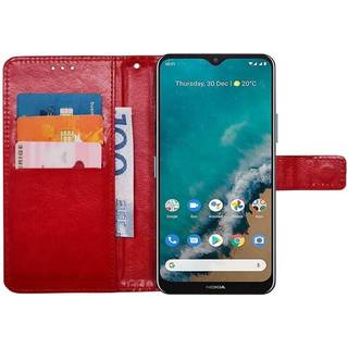 Wallet cover 3-kort Nokia G50 - Rød