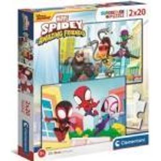 Clementoni Spidey og hans fantastiske venner puslespil 2x20 brikker