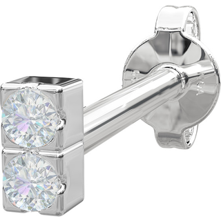Piercing smykker - Pierce52 ørestik i sølv m 3 zirkonia