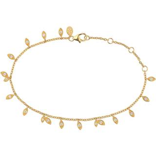 byBiehl Jungle Vine Sparkle Forgyldt Sølv Armbånd