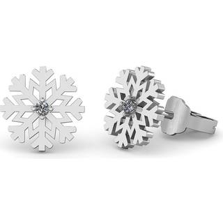 Smykkekæden Snefnug Sterling Sølv Ørestikker DVJB004S