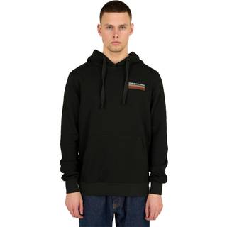 Oversized Badge Hood Sweat M Black Jet (XL)