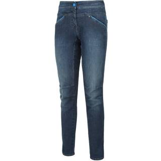 Wild Country Women's Session Denim Klatrebukser Damer størrelse M farve blå