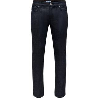 Loom Slim Raw Jeans - Blue Denim - Slim fit - Herre - 28/30 - Only & Sons