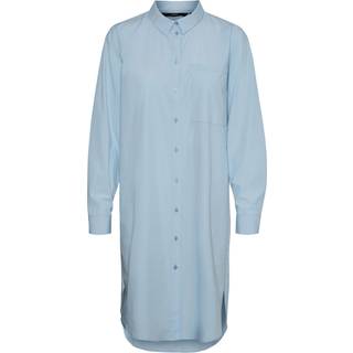 Ella Lang Skjorte, Cashmere Blue, S