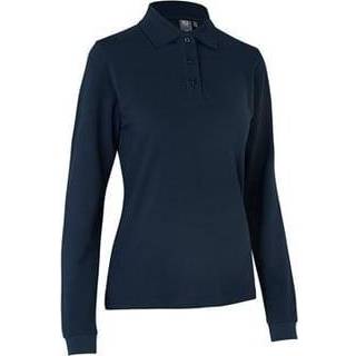 ID 0545 Langærmet poloshirt stretch dame Lys blå XS