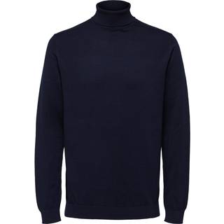 Berg Roll Neck Strik, Navy Blazer, M
