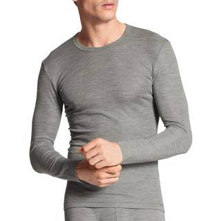 Calida Wool and Silk Shirt Long Sleeve - Grey - Small * Kampagne *