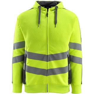MASCOT® Hættetrøje med lynlås Hi-Vis Orange/Mørk Marine 50138-932-14010 M