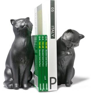 Danya B. Dekorativ Cat Bookend -sæt til katteelskere Stor gave til kattefanerbarnet eller voksne hjem eller kontor bogreoler viser hylder eller t