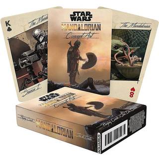 Aquarius Star Wars -spillekort - Art of the Mandalorian -tema -kortd?kket til dine yndlingskortspil - officielt licenserede Star Wars -varer og s