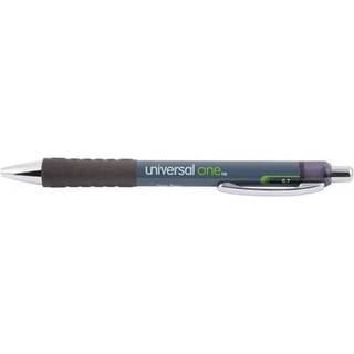 Universal 39720 0,7 mm. Medium komfort greb udtr?kkelig gelpen - sort bl?k gr?/sort/s?lv t?nde (1 dusin)