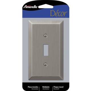 Wallplt Antq Nickel 1T (pakke af 1)