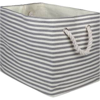 DII v?vet papiropbevaring bin pinstripe gr? medium rektangel