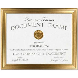 Lawrence rammer 536281 8.5x11 Sutter Burned Gold Picture Frame