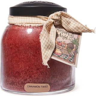 En munter giver - Cinnamon Twist - 34oz papa duftlys med l?g - Keepers of the Light - 155 timers br?ndtidsgave til kvinder r?d